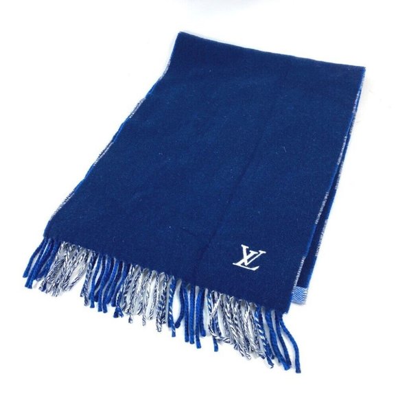 LOUIS VUITTON Echarpes Monogram Check Block fringe Scarf - Picture 9 of 9
